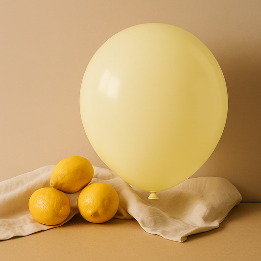 11-Inch Pastel Matte Yellow Helium Balloon – Cheerful Event Accent