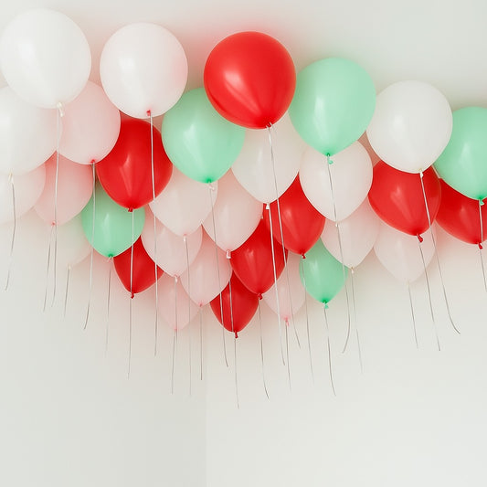 25 Candy Cane Helium Ceiling Balloons