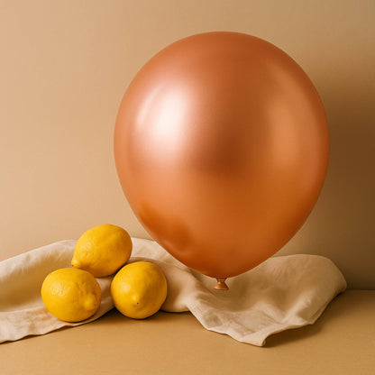 11-Inch Metallic Rose Gold Helium Balloon – Luxurious Party Accent