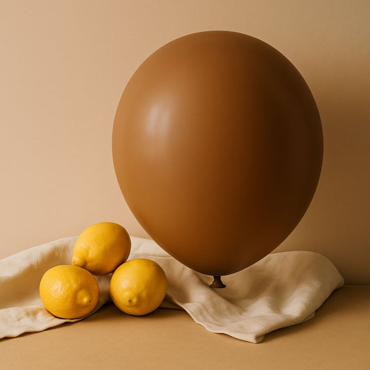 11-Inch Mocha Brown Helium Balloon – Sophisticated Party Decor