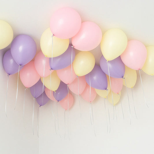 25 Pastel Butterfly Theme Helium Ceiling Balloons