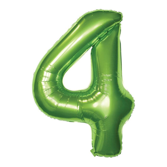 34 inch Lime Green Jumbo Balloon Number 4