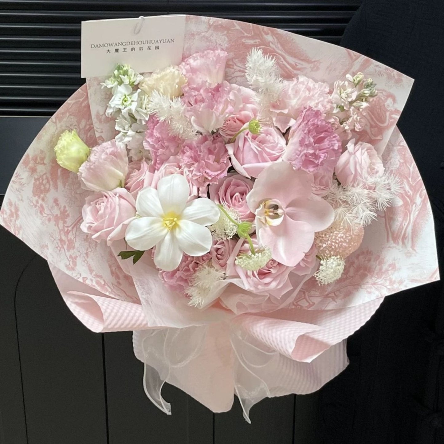 Gentle pink mixed bouquet - Qi Flower