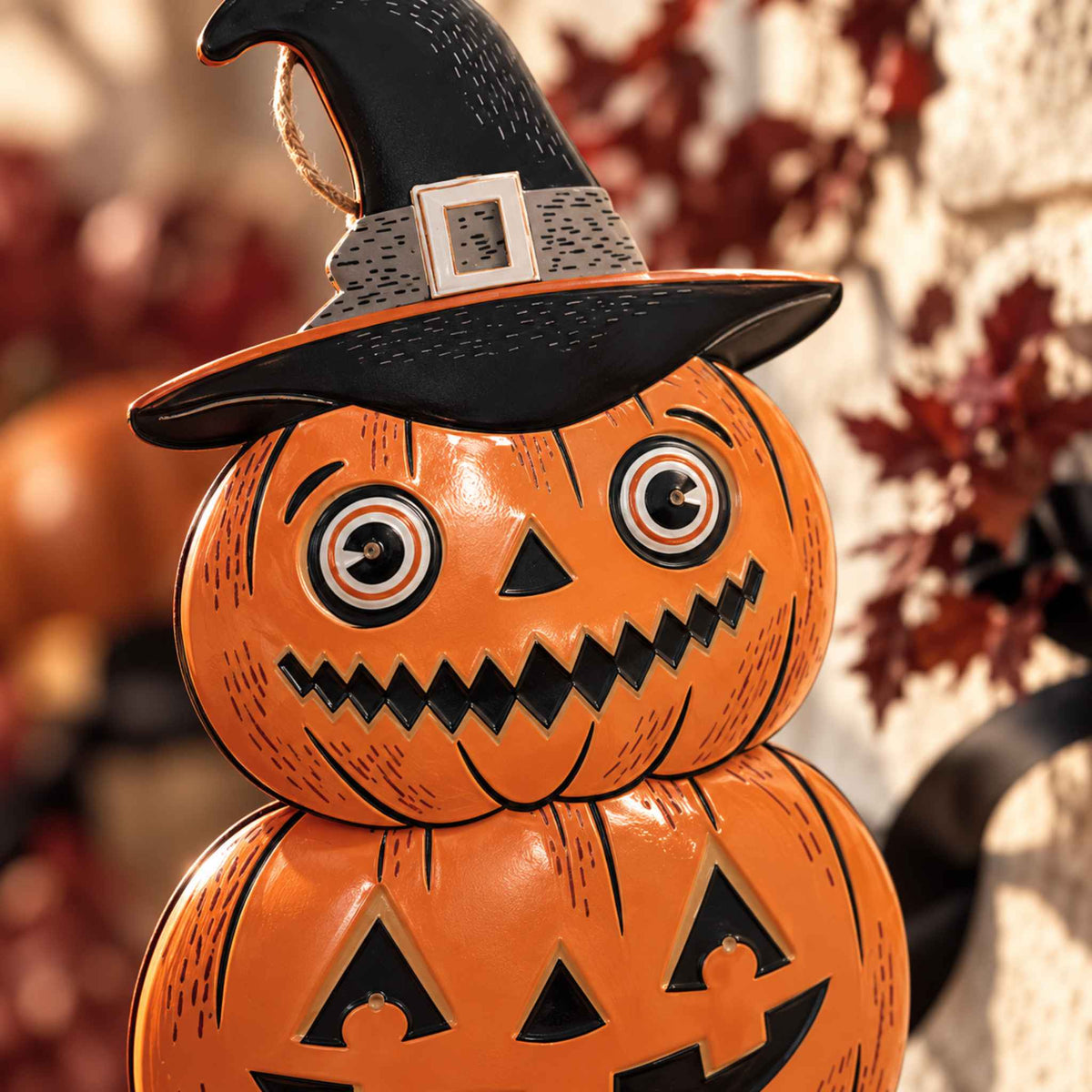 Classic Jack-O'-Lantern Solar Powered Metal Yard Stake by Ashland®