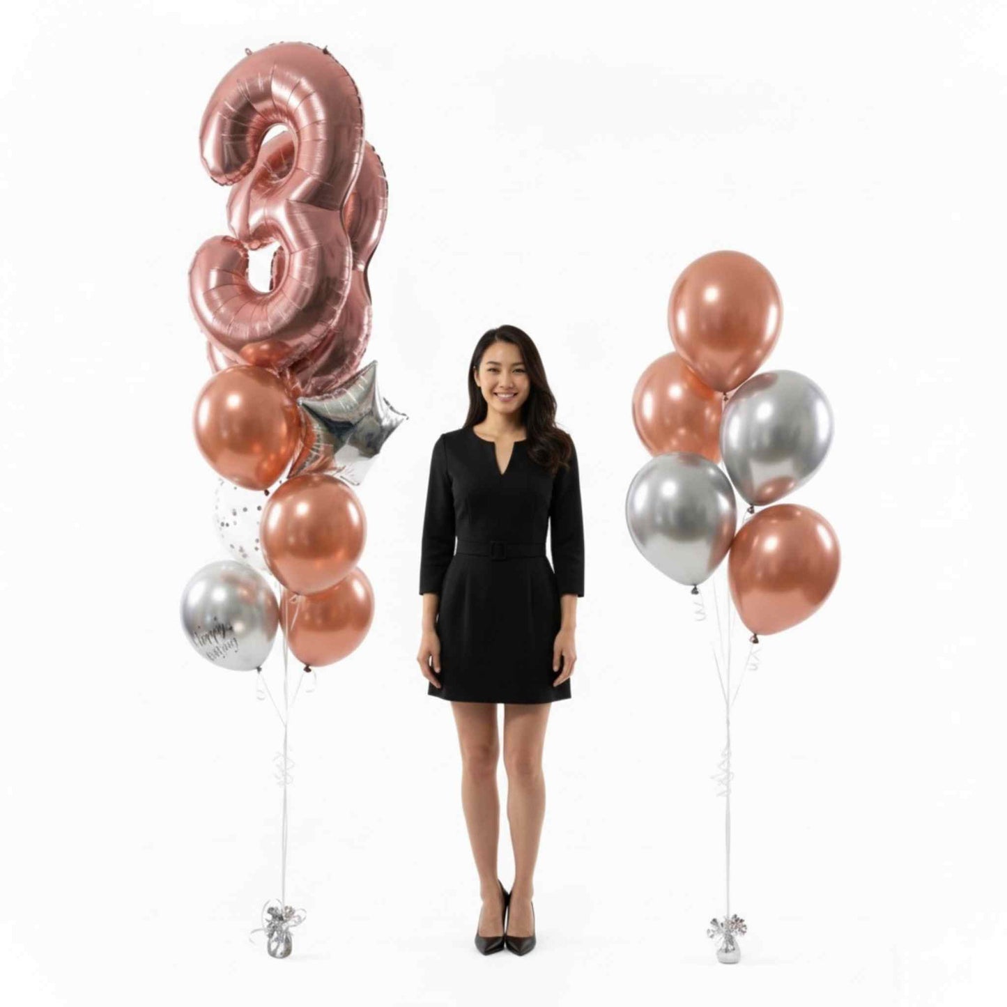 Pick An Age - Rose Gold Confetti