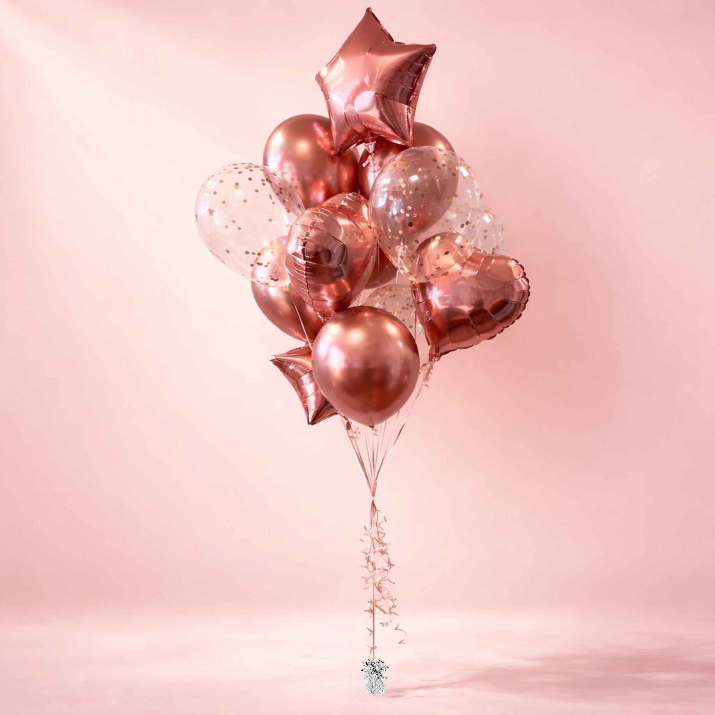 Classic Rose Gold Confetti Bouquet