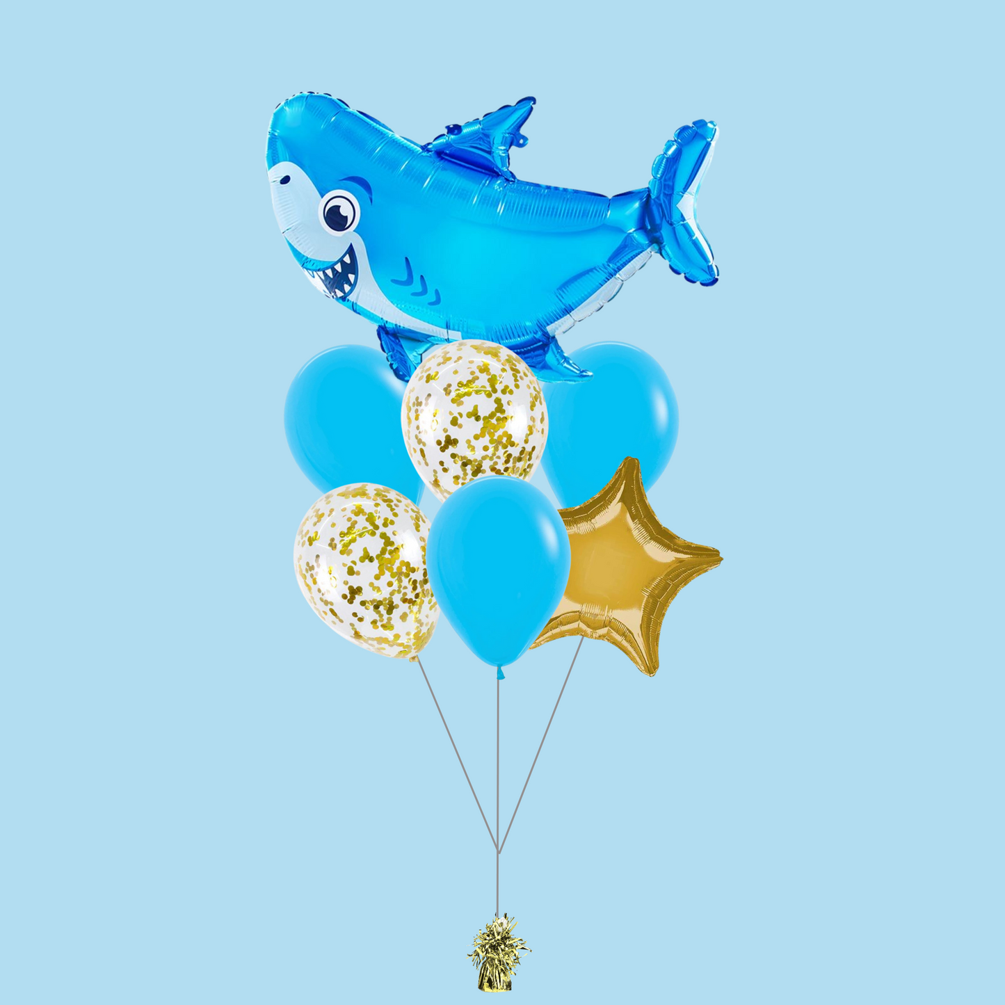 Blue Shark Foil Balloon