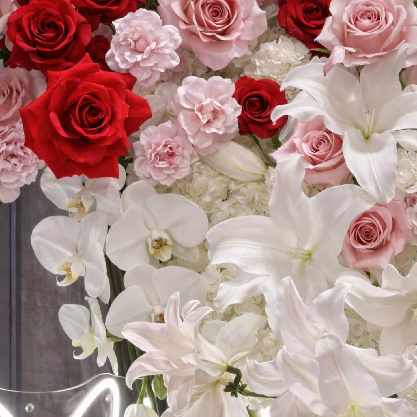 Forever Love Impressive Proposal Fresh Flower and Balloon