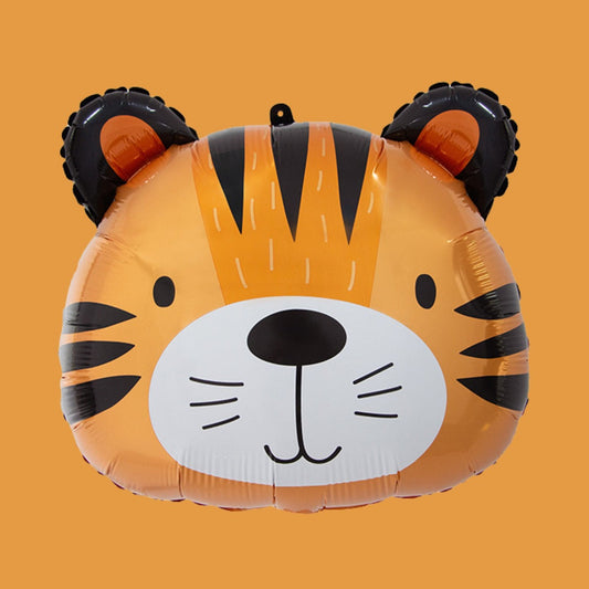 23 Inch Cute Helium Quality Tiger Head Foil Balloon