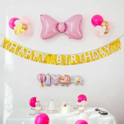 36 Inch Pink Helium Quality Bowknot Foil Balloon