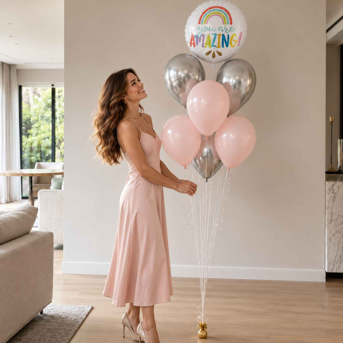 You are amazing Helium Message Balloon Bouquet