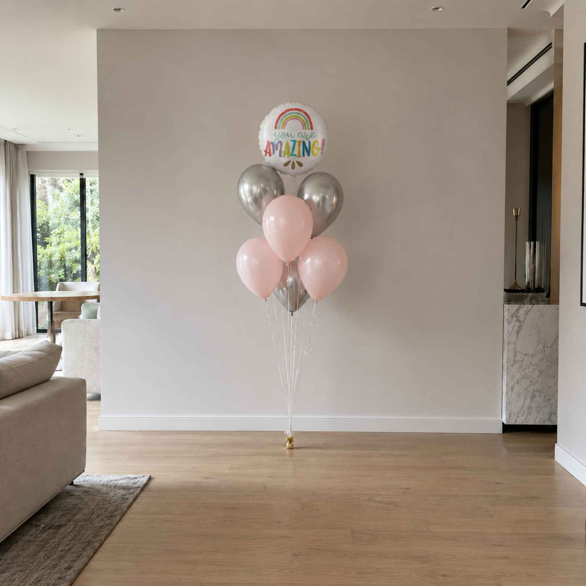 You are amazing Helium Message Balloon Bouquet